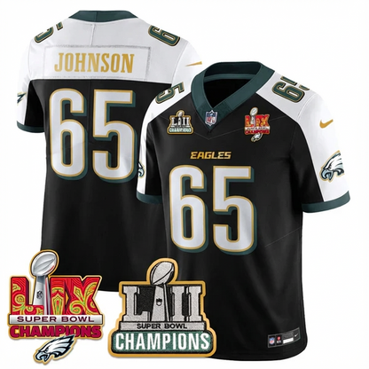 PHI LII-LIX Super Bowl Champions Vapor Limited Gold Jersey - All Stitched