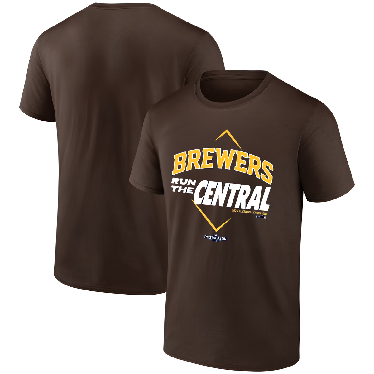 MIL 2026 NL Central Division Champions One Side T-Shirt - Printed