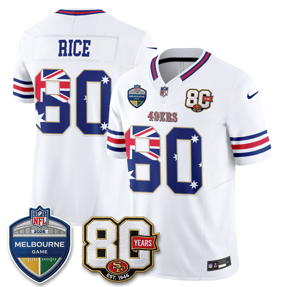 SF Melbourne Game 2026 Vapor Jersey - Stitched