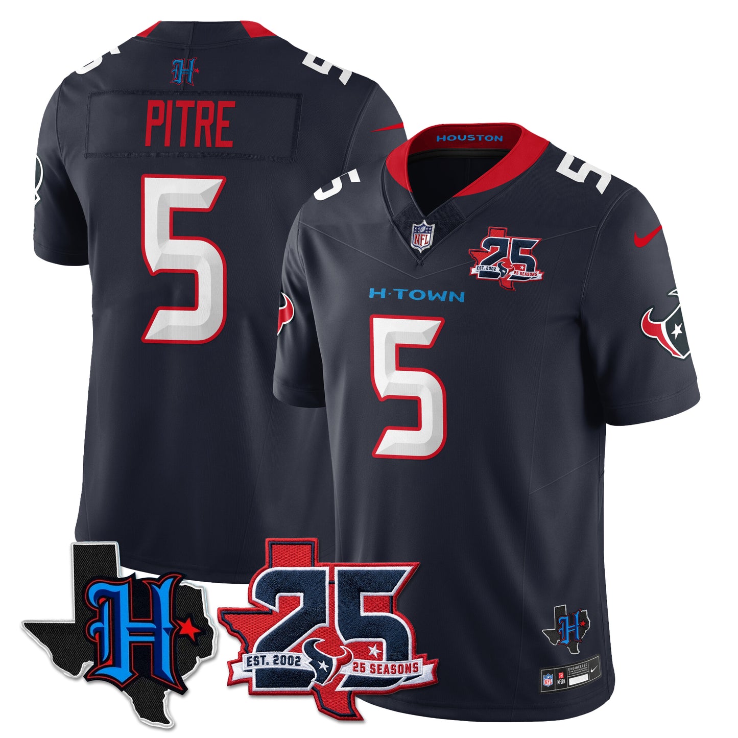 HOU 25th Seasons in 2026 Basic Vapor Limited Jersey - All Stitched