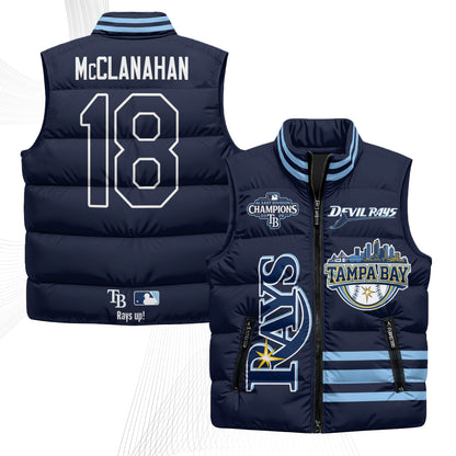 TB "Devil Rays" Puffer Vest - Printed