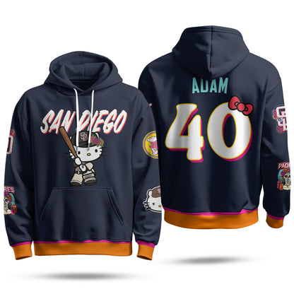SD x Meow KT Fleece Hoodie - Printed