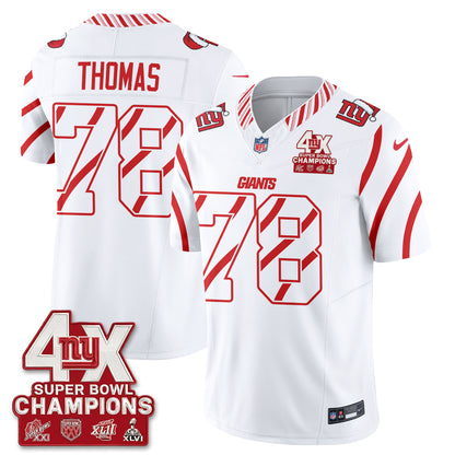 NYG  Xmas Edition Vapor Jersey - Stitched