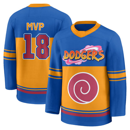 Los Angeles Dodgers Naruto Edition Vapor Hockey Jersey - Stitched