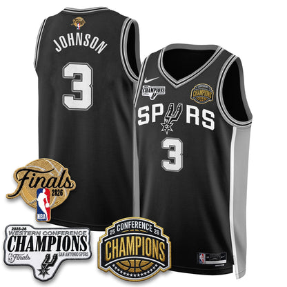 SAS 2026 NBA Western Conference Champions Vapor Jersey V3 - Stitched