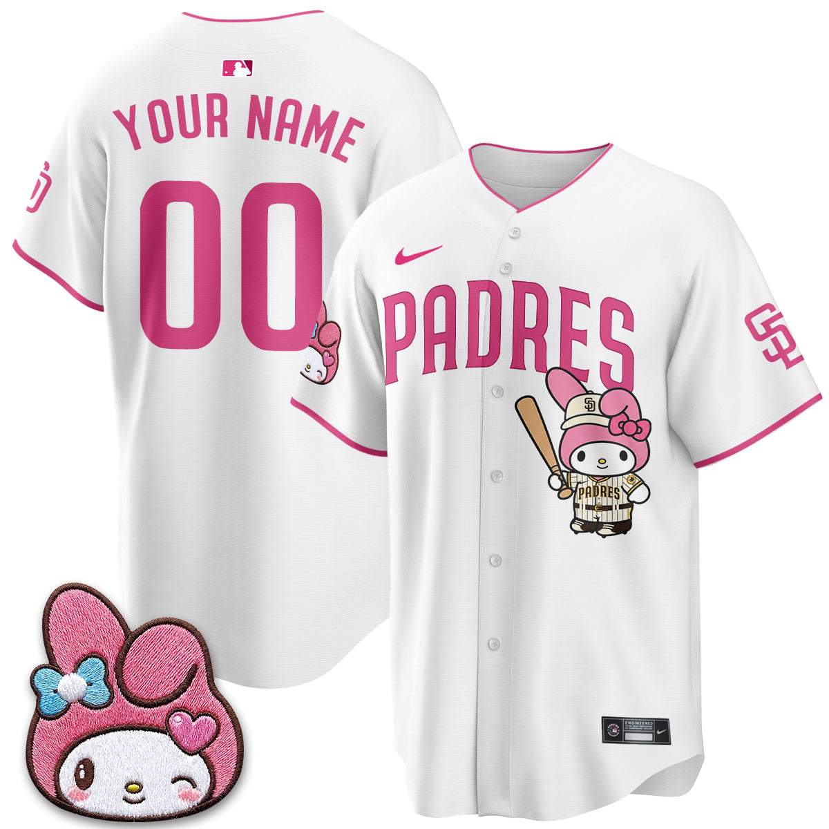 SD x Pink Sanrio Friend Vapor Custom Jersey - Stitched
