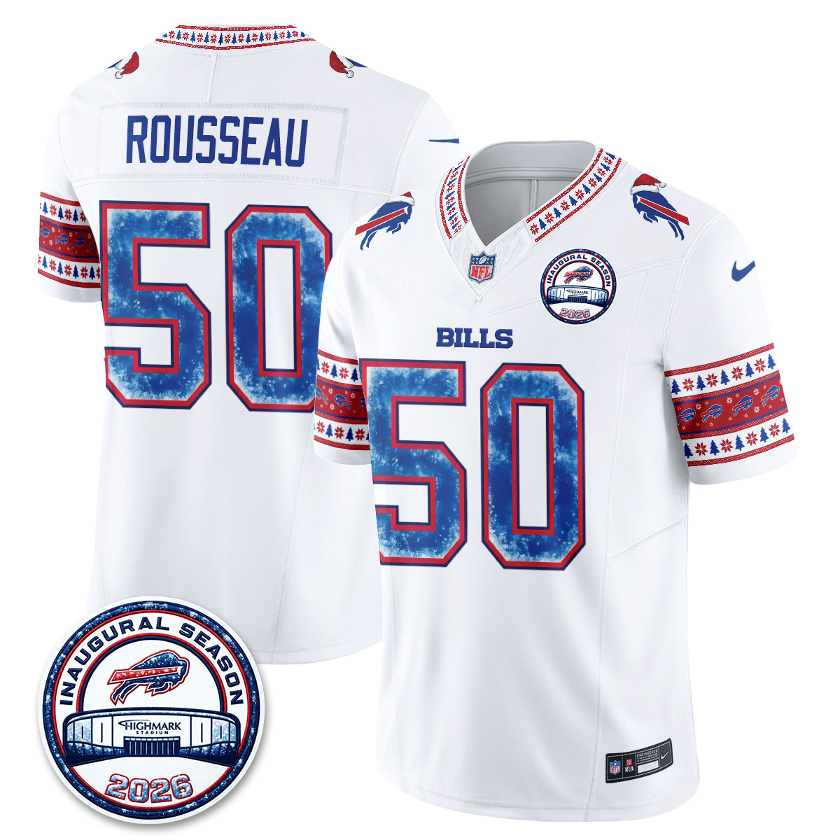 BUF Xmas Edition Vapor Jersey - Stitched
