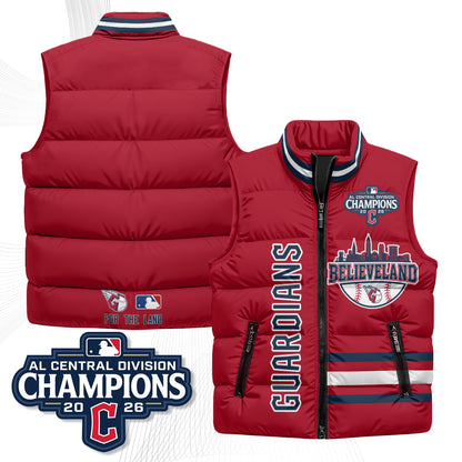 CLE Believeland Puffer Vest - Printed