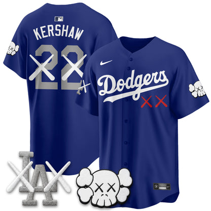 Los Angeles Dodgers x KAWS Edition Vapor Jersey - Stitched