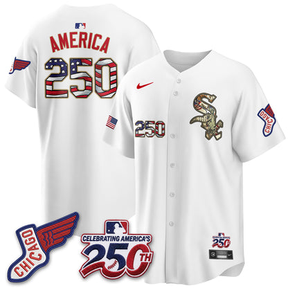 Chicago White Sox 2026 Independence Day USA Vapor Jersey - Stitched