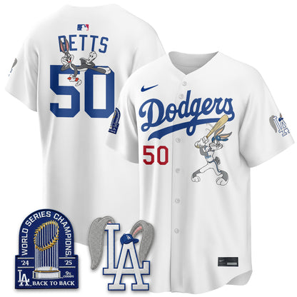 Los Angeles Dodgers Bunny Edition Vapor Jersey - Stitched