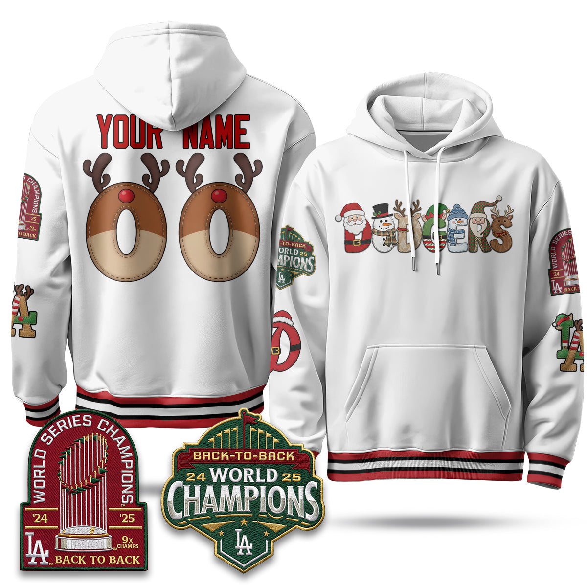 LAD 2026 Xmas Edition Custom Hoodie - Stitched