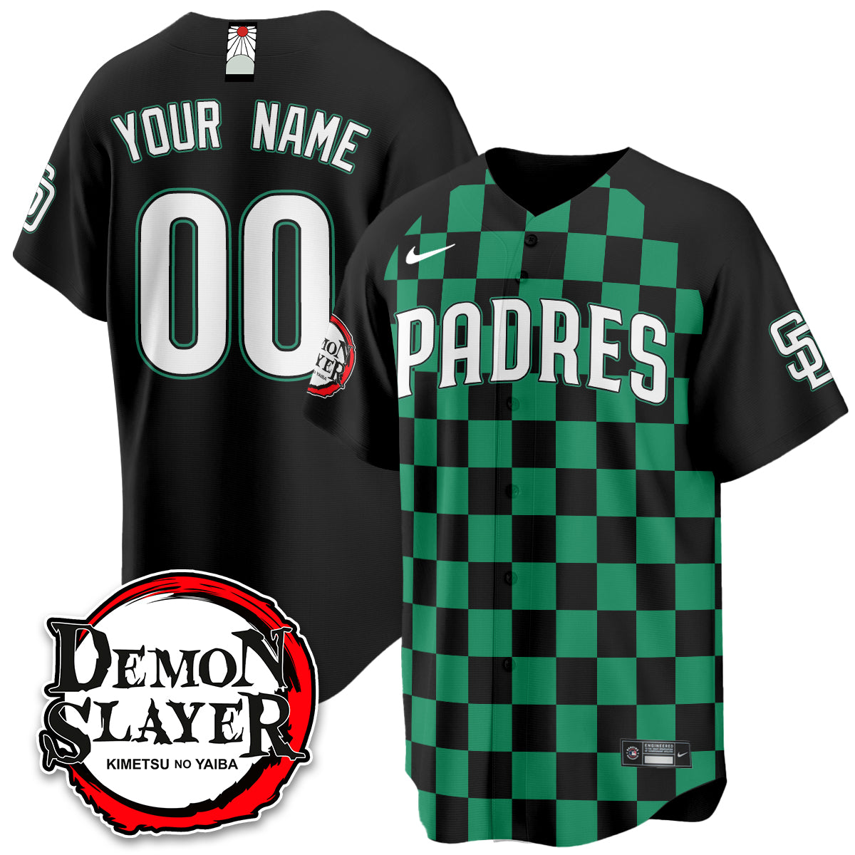 San Diego Padres Demon Slayer Vapor Limited Custom Jersey - Stitched