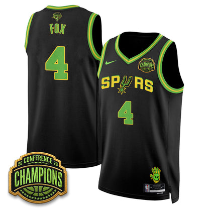 San Antonio Spurs 2026 Basketball Finals Alien Style Vapor Jersey - Stitched