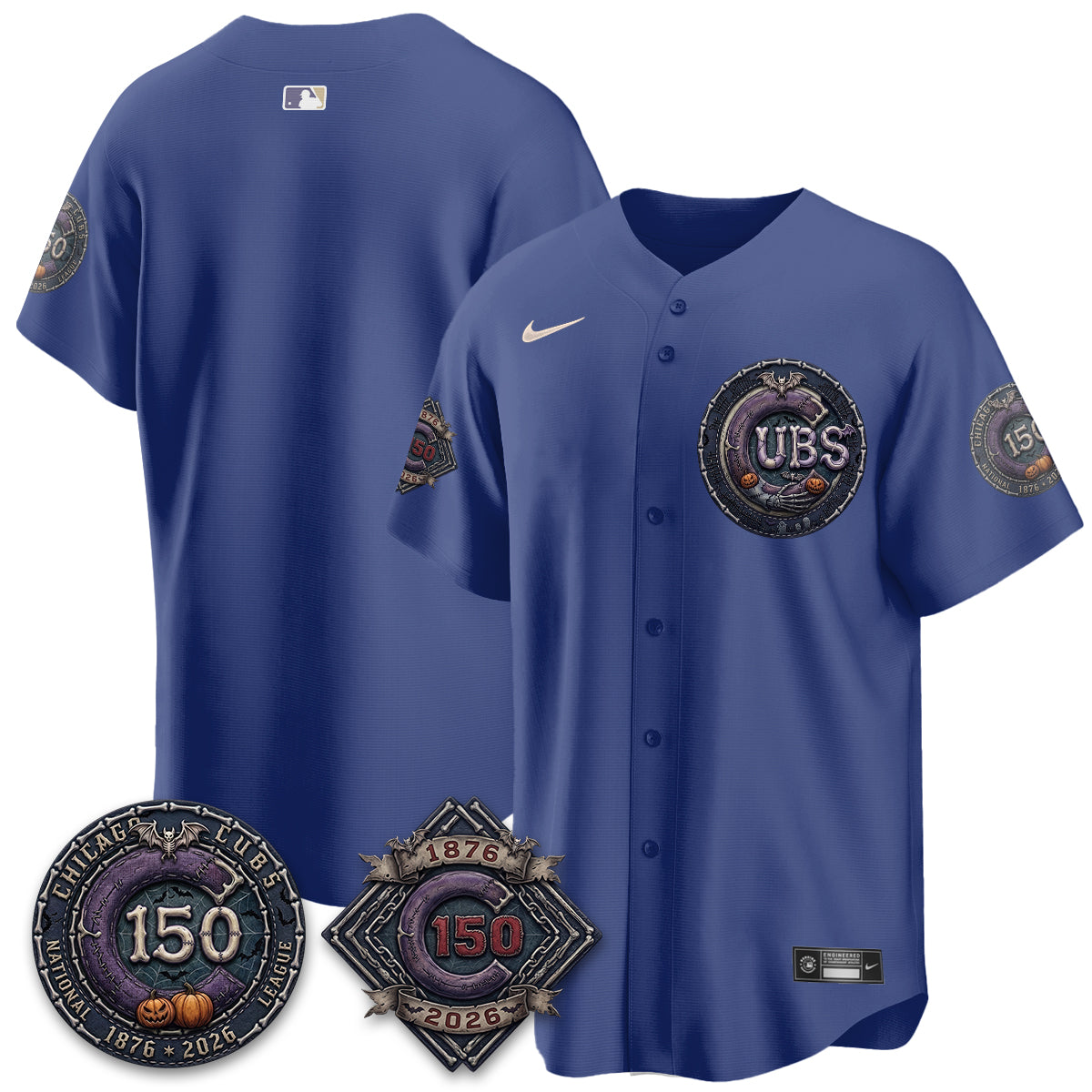 Chicago Cubs Nightmare Edition Vapor Limited Jersey - Printed