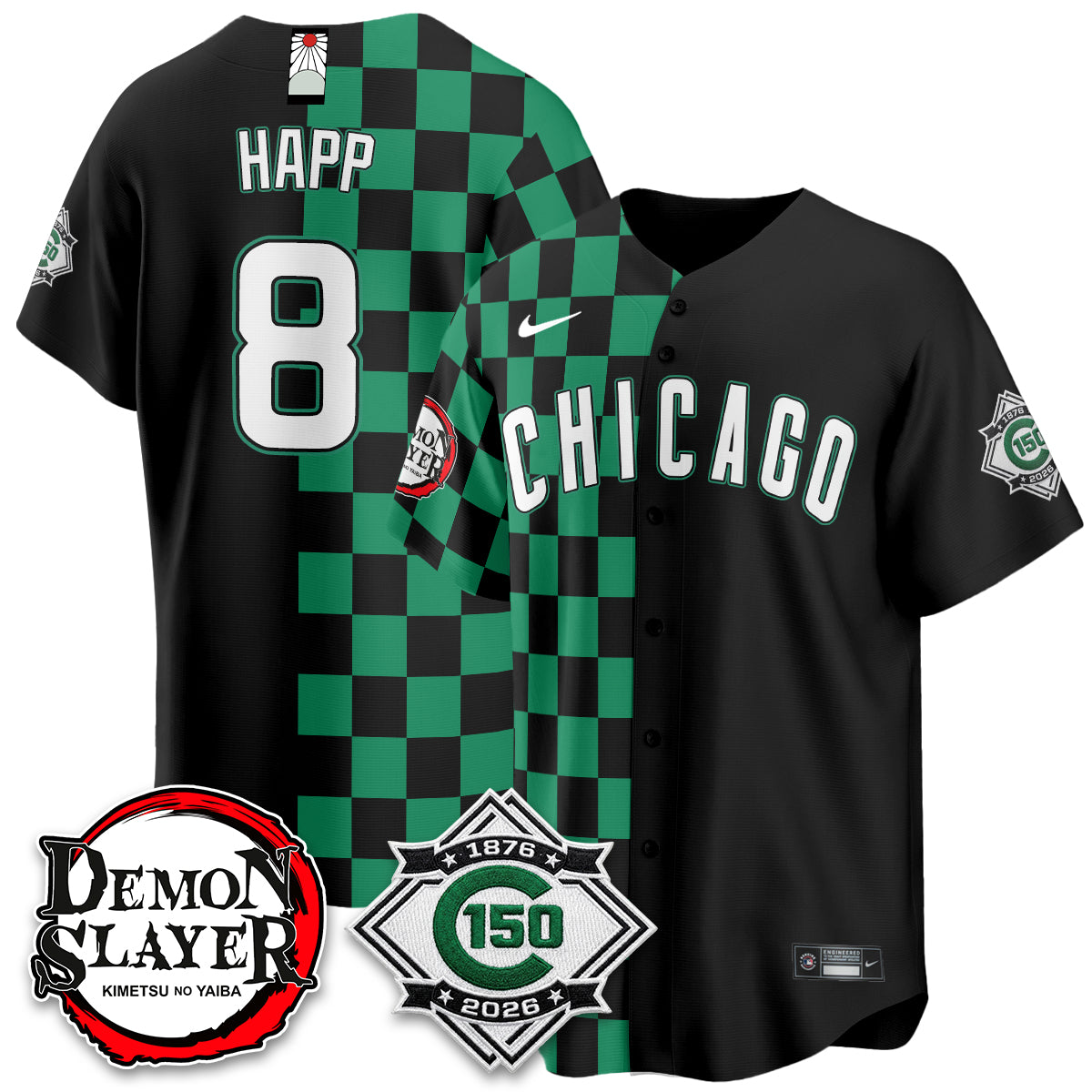 Chicago Cubs Demon Slayer Vapor Limited Jersey - Stitched
