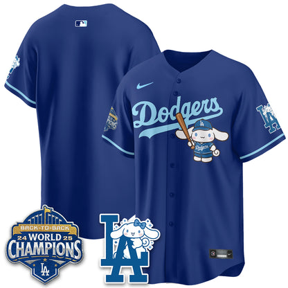 Los Angeles Dodgers Cinnamoroll Edition Vapor Jersey - Stitched