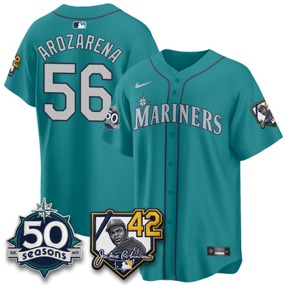 SEA 2026 Jackie Robinson New Era Vapor Limited Jersey - All Stitched
