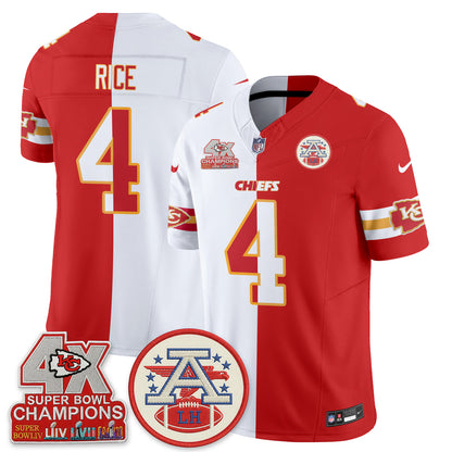 Kansas City Chiefs Split Edition Vapor Jersey - Stitched