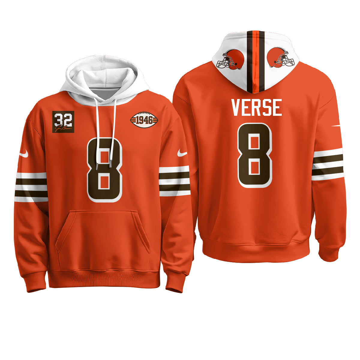 CLE 1946 Anniversary Patch Hoodie - Stitched