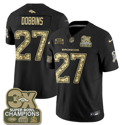 Denver Broncos 2026 Salute to Service V2 Vapor Jersey - Stitched