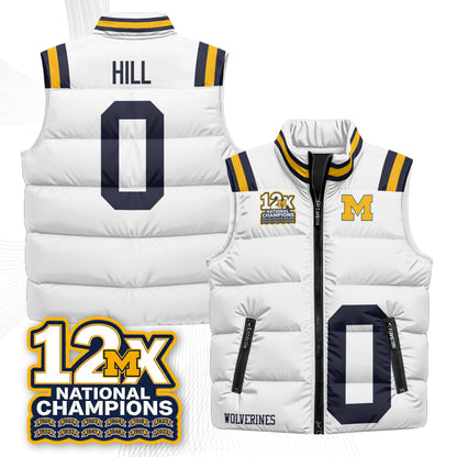 MICH 12X Champs Puffer Vest - Printed