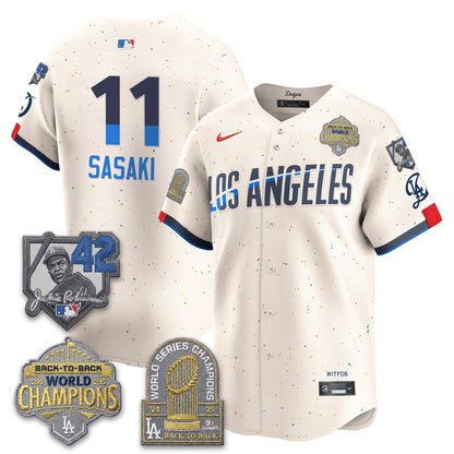 LAD 2026 New Era Gold Collection Vapor Limited Jersey - B2B Champs - All Stitched