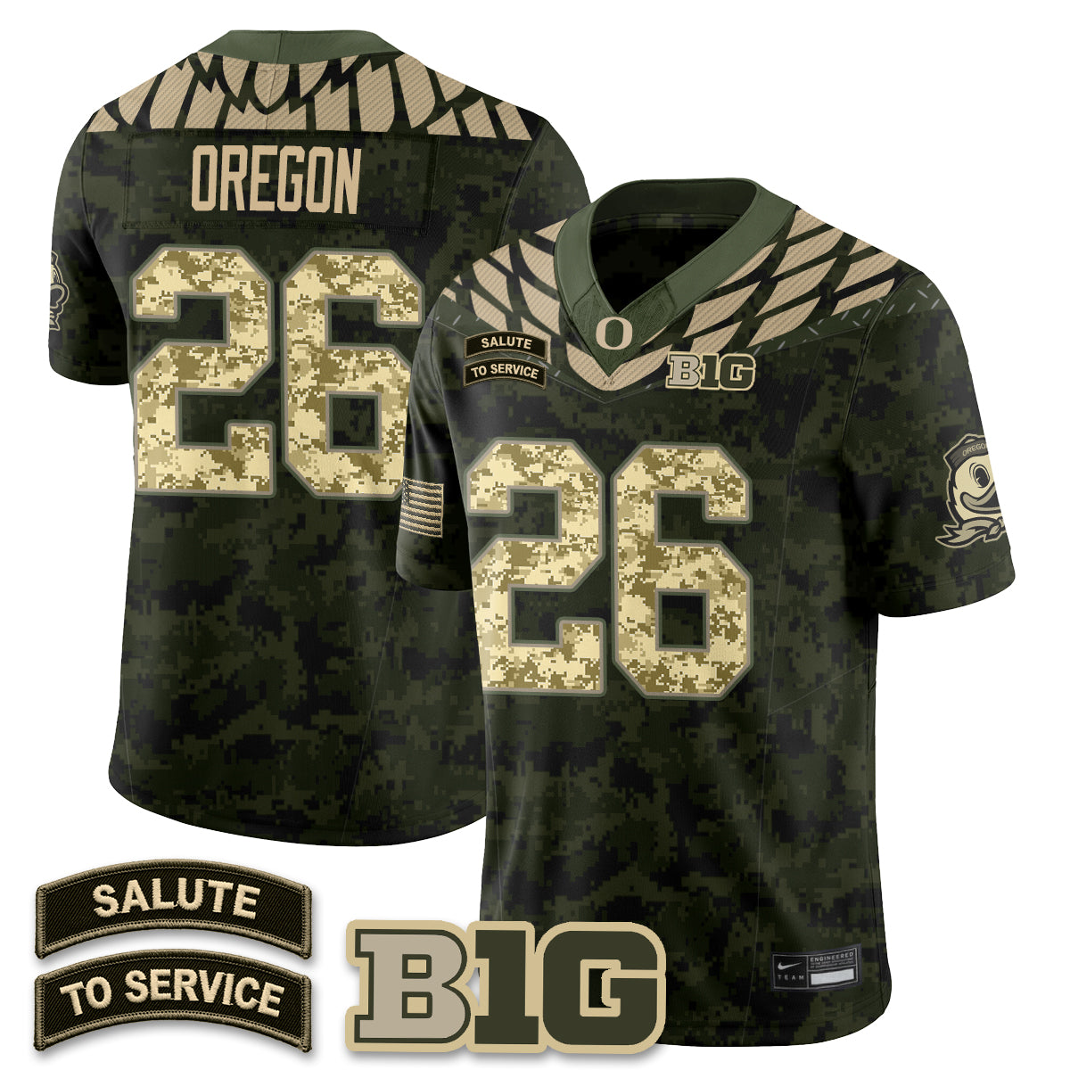 ORE 2026 Salute to Service Vapor Jersey - Stitched