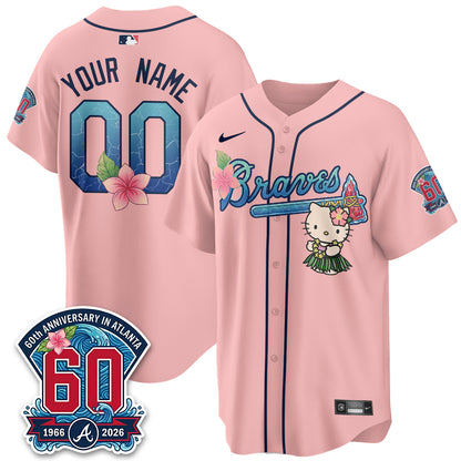 ATL x Meow Aloha Spirit Vapor Custom Jersey - Stitched