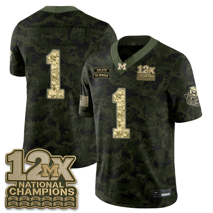 MICH 2026 Salute to Service Vapor Jersey - Stitched