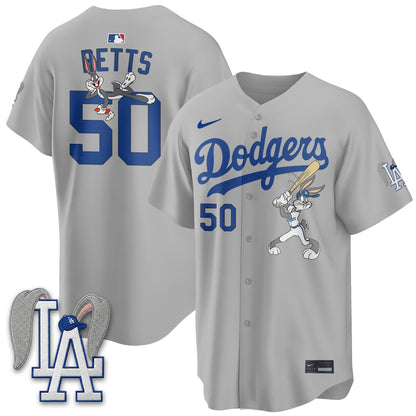 Los Angeles Dodgers Bunny Edition Vapor Jersey - Stitched