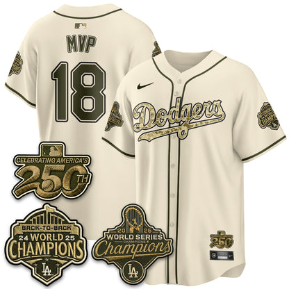 LAD Military Appreciation Game Day Jersey -All Stitched