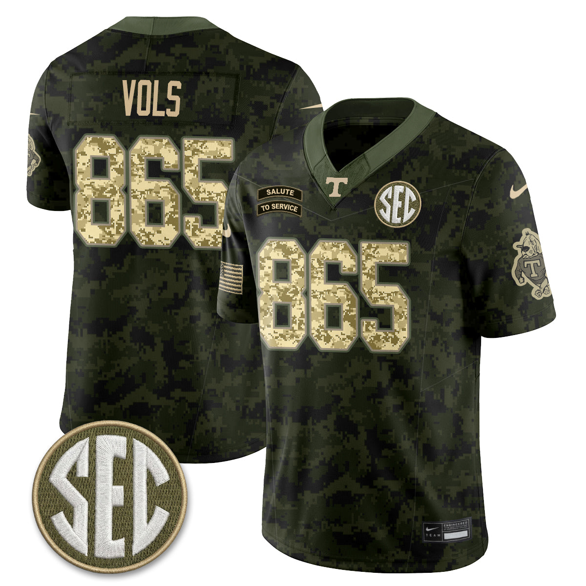 TENN 2026 Salute to Service Vapor Jersey - Stitched