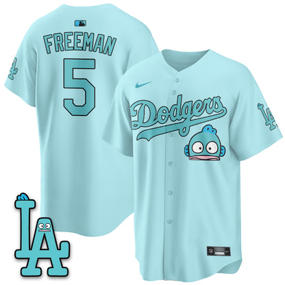 Los Angeles Dodgers x Hangyodon Edition Vapor Jersey- Stitched