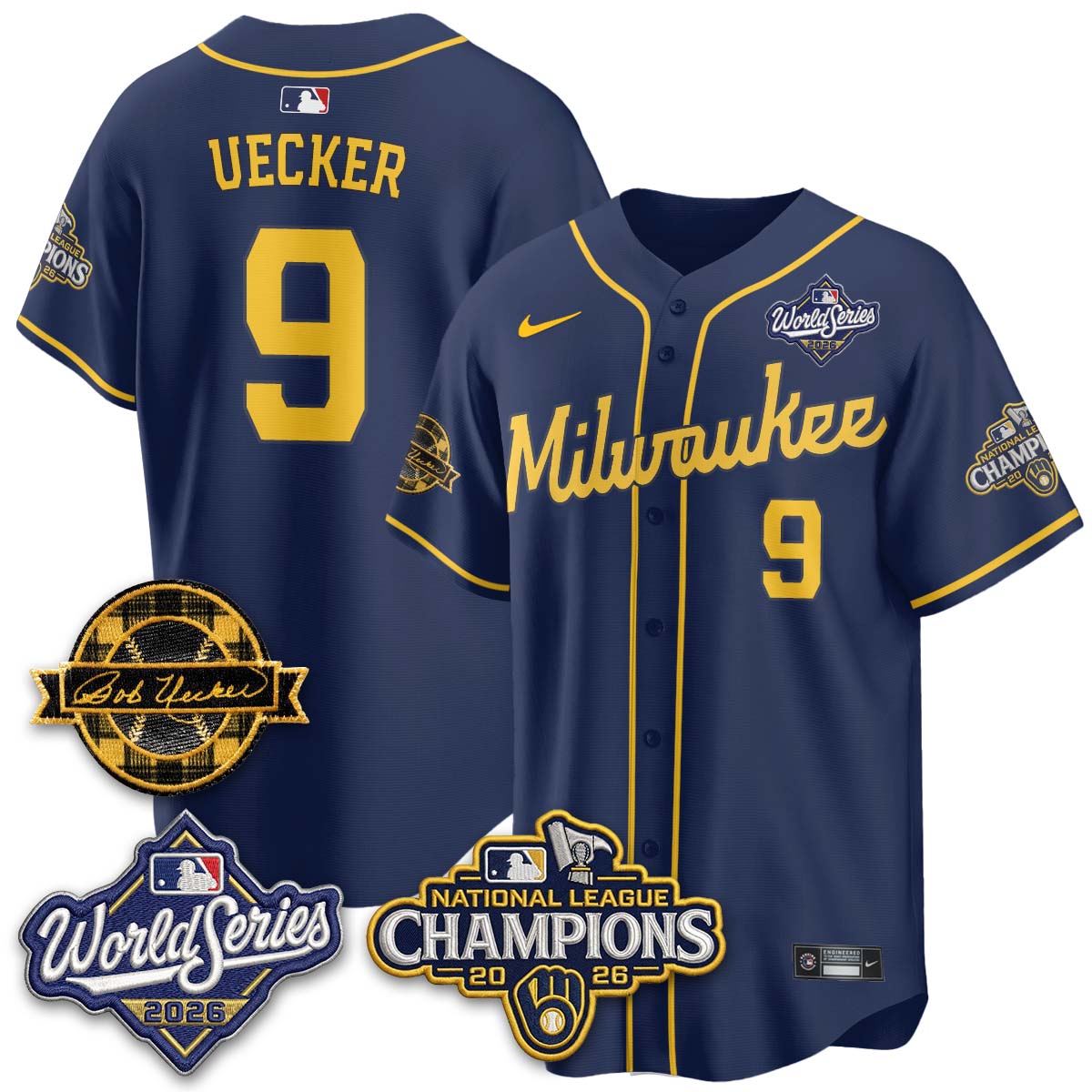MIL 2026 NL Champions - Uecker Patch Navy Limited Edition - Stitched N1