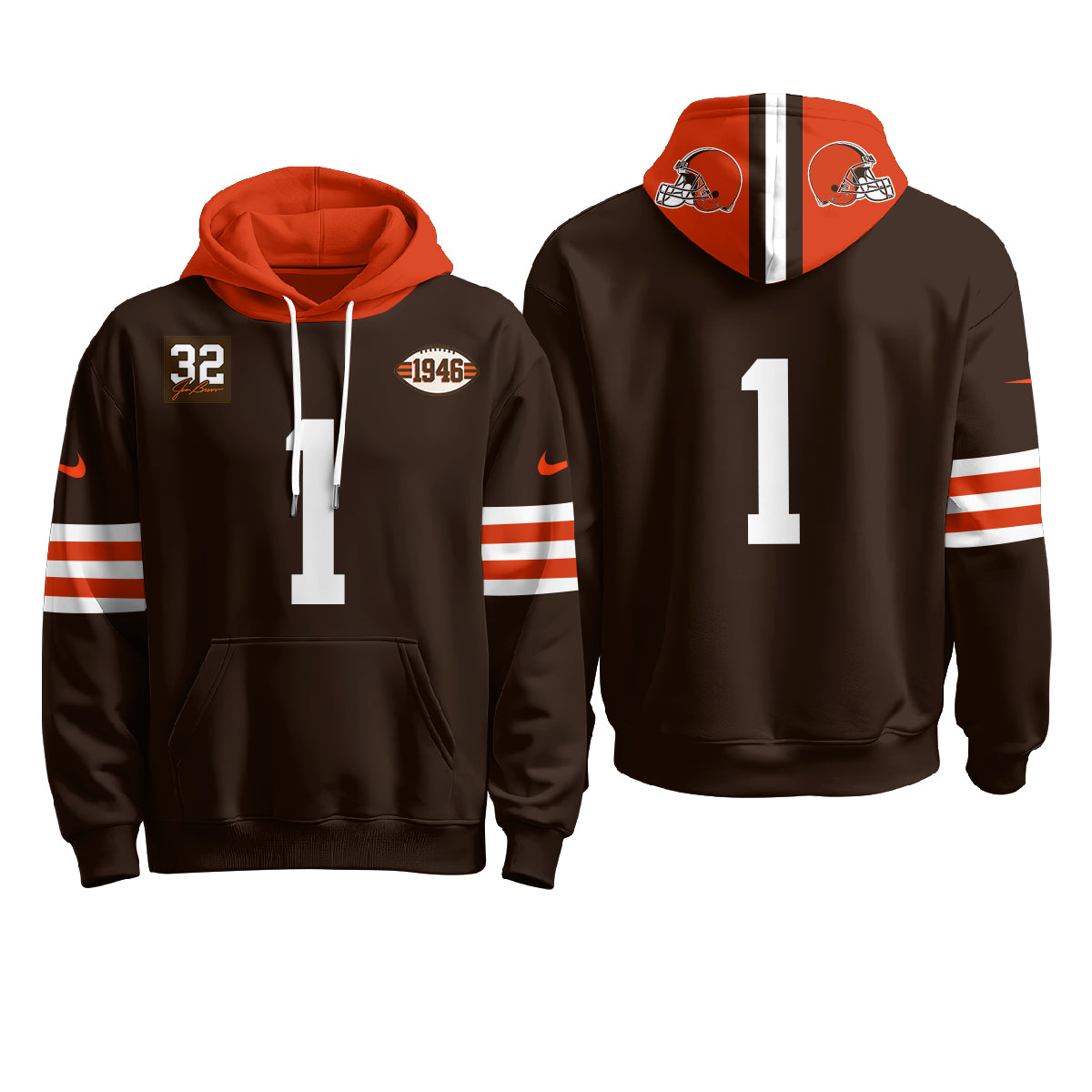 CLE 1946 Anniversary Patch Hoodie - Stitched