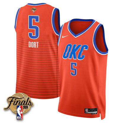 OKC 2026 NBA Western Conference Champions Vapor Jersey V2- Stitched