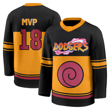 Los Angeles Dodgers Naruto Edition Vapor Hockey Jersey - Stitched