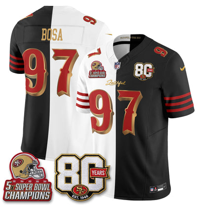 SF Rivalries Split Edition Vapor Jersey - Stitched