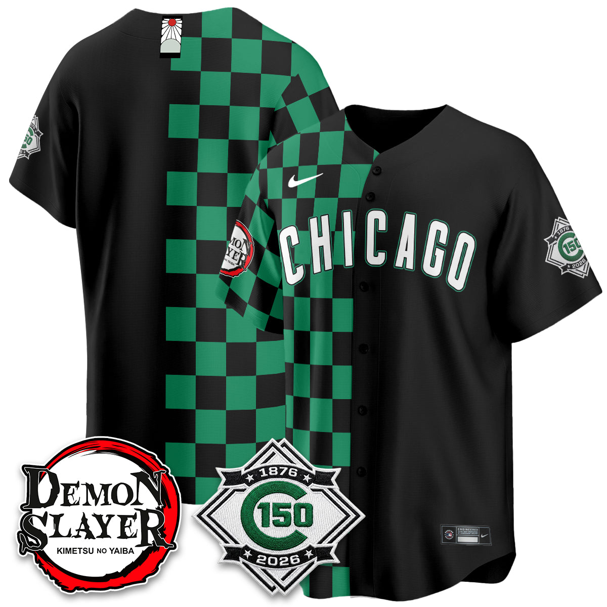 Chicago Cubs Demon Slayer Vapor Limited Jersey - Stitched