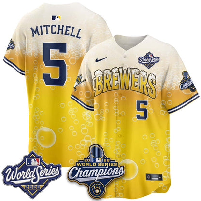 MIL "Pitcher & Pint" 2026 WS Champions Jersey - Stitched (#9) (2)