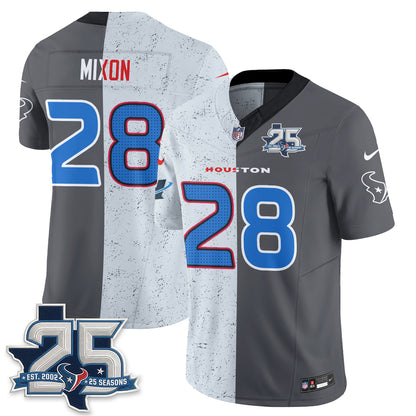 HOU Fan Gear Split Vapor Jersey - Stitched
