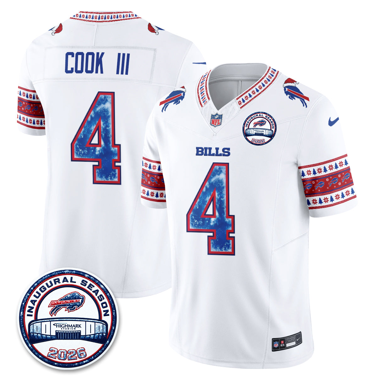 BUF Xmas Edition Vapor Jersey - Stitched