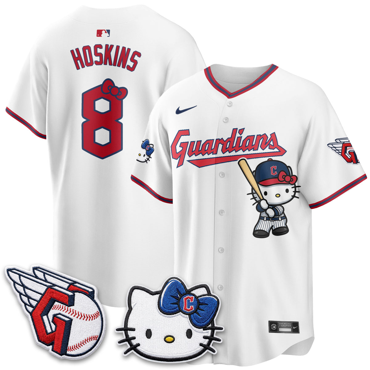 Cleveland Guardians x Meow KT Vapor Jersey - Stitched