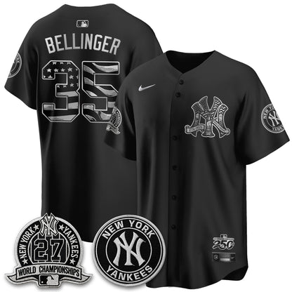 NYY Fourth of July USA Vapor Limited Jersey - Stitched