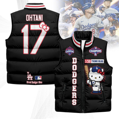 LAD x Meow KT Puffer Vest - Printed