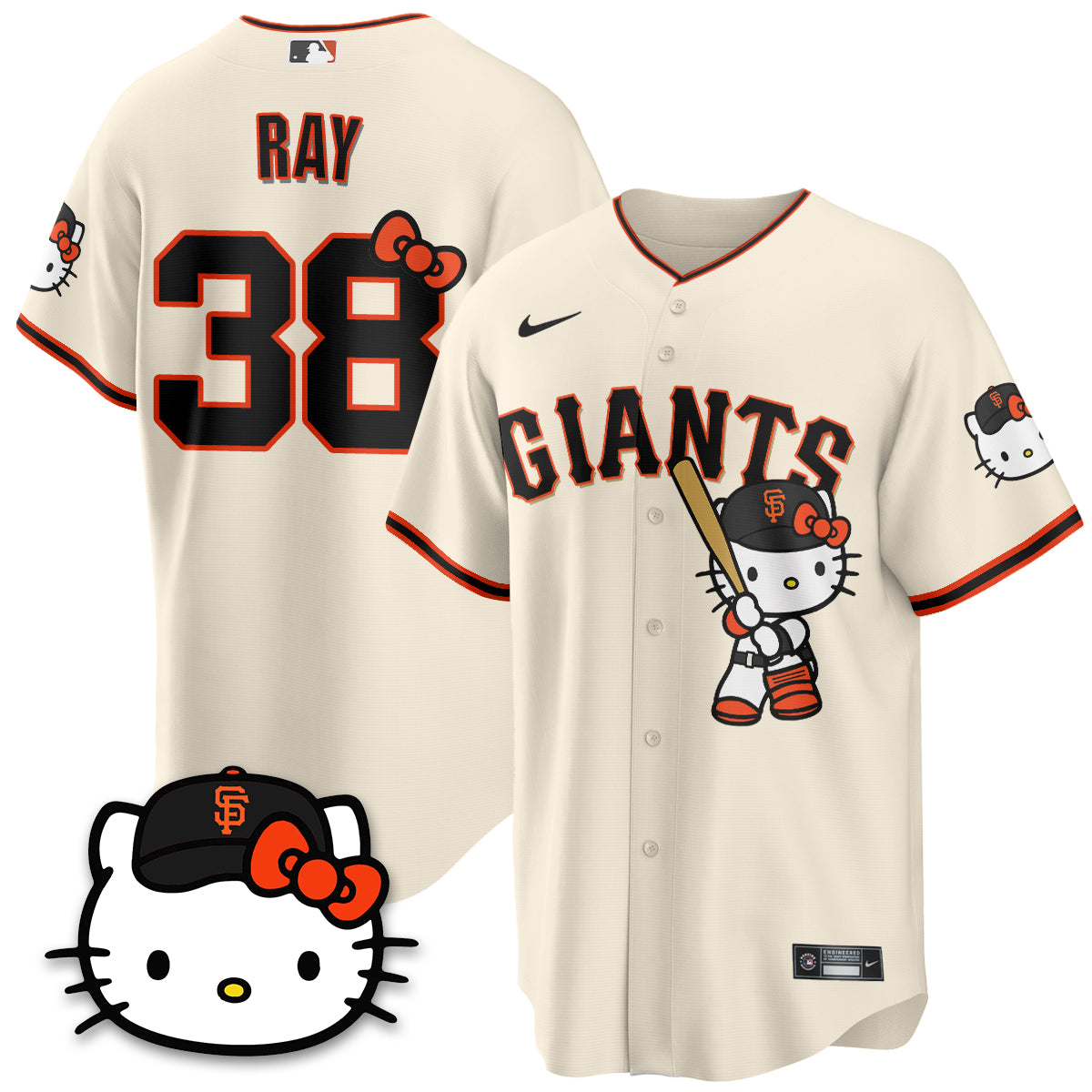 San Francisco Giants x Meow KT Vapor Jersey - Stitched