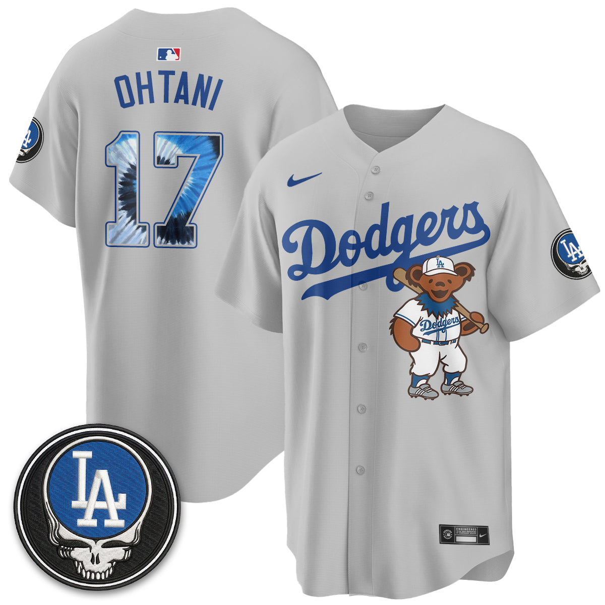 Los Angeles Dodgers x Grateful Dead Edition Vapor Jersey - Stitched