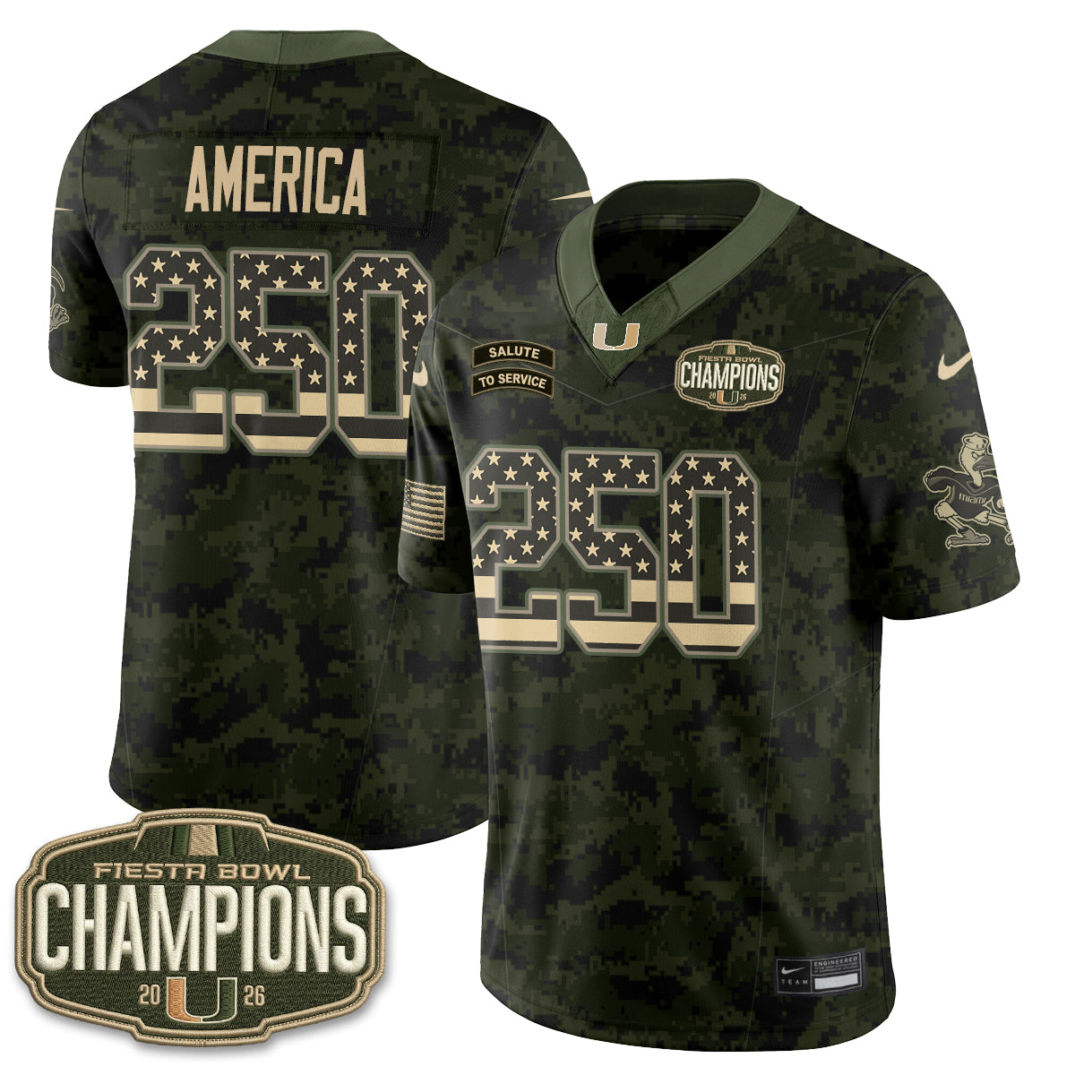 MIA 2026 Salute to Service Vapor Jersey - Stitched