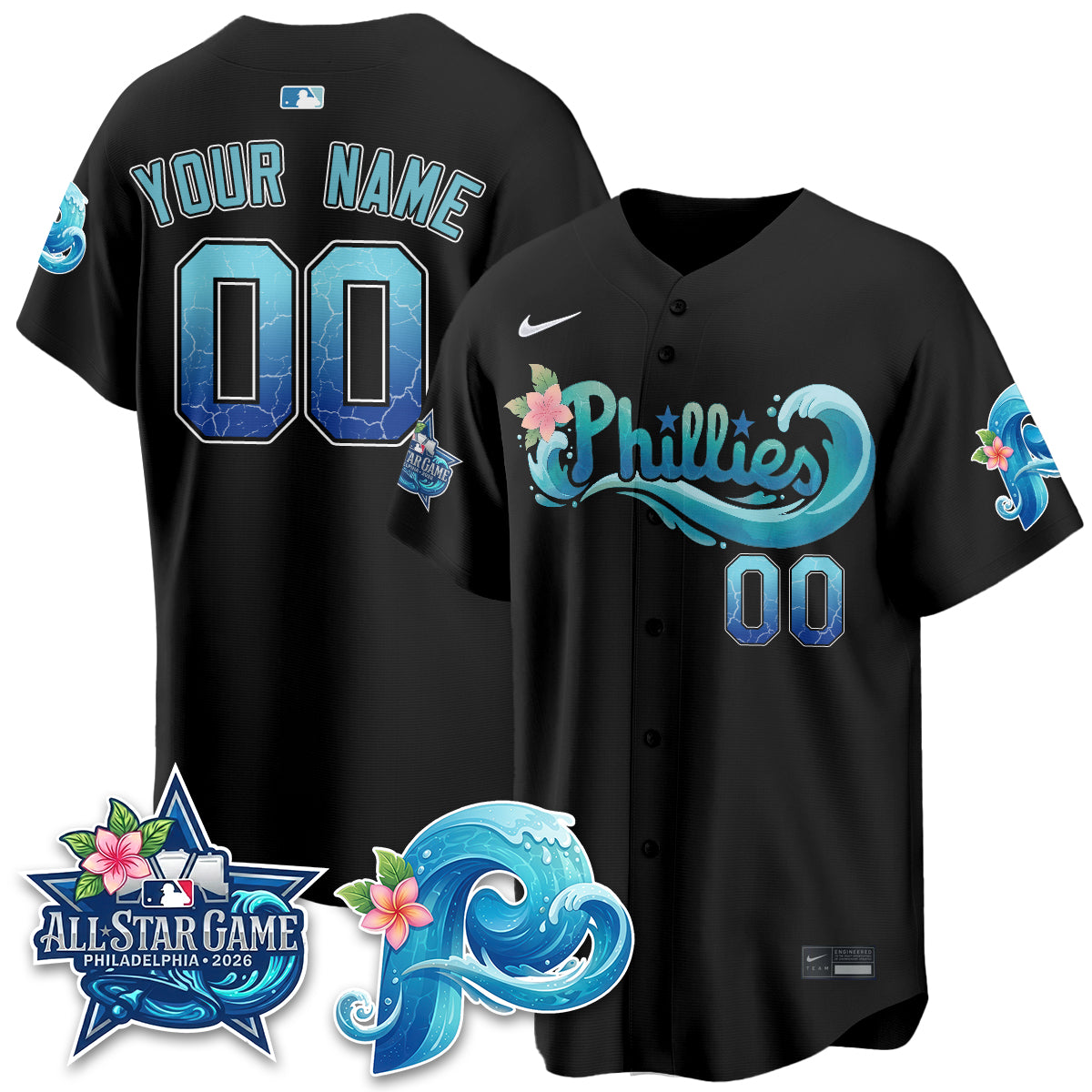 Philadelphia Phillies Aloha Spirit Vapor Limited Custom Jersey - Stitched